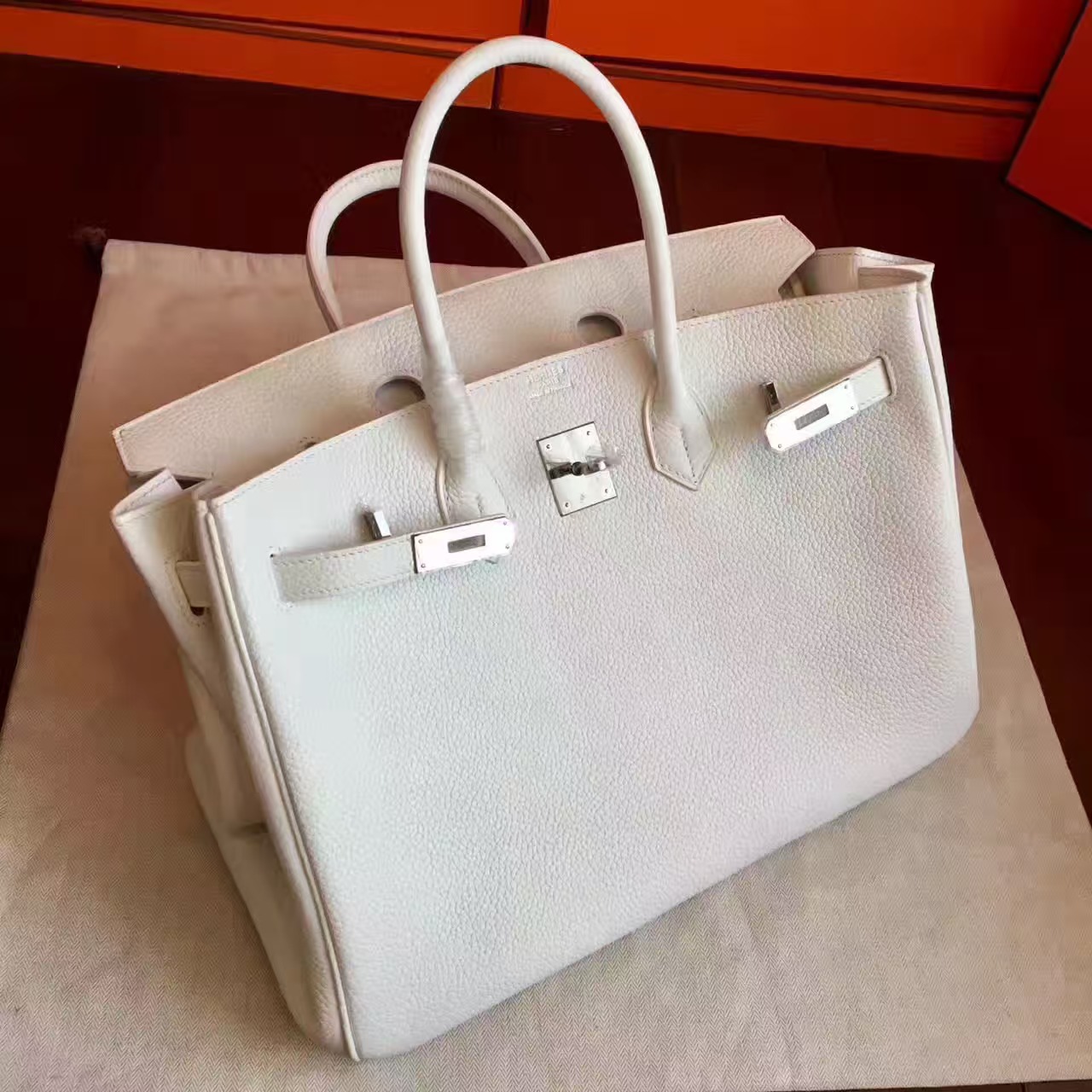 에르메스 버킨백 35 토고 화이트